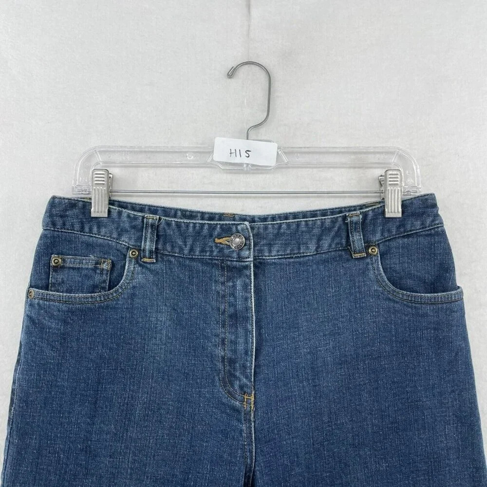 Charter Club Jeans Women's Sz 8P Blue Laura Fit Straight High-Rise Stretch Denim - Picture 11 of 11